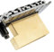 Für Ultra Solid Fat Brass L-förmiger Tremolo-Block, Verriegelung Tremolo-Bridge E-Gitarre Messing für Floyd Rose Verriegelung Tremolo Bridge E-Gitarre (32 mm)