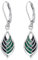 PROESS Malachit Obsidian Ohrringe 925 Sterling Silber Malachit Dangle Ohrringe Obsidian Tropfenohrringe Schmuck Muttertags Geschenke für Damen Frauen Mädchen Mama