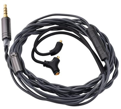 QOA Kinera Celest RUYI IEM Câble avec micro, 2 conducteurs 16 fils OFC de rechange, câbles auxiliaires HiFi intra-auriculaires pour musicien audiophile