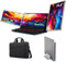BeeOFs 15.6 Triple Portable Monitor for Laptop, FHD 1080P IPS 360 Rotation Screen, Compatible With Mac, Wins, Android and Dex Set, Extra Bag and Stand
