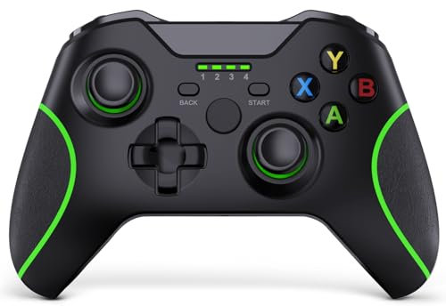 Xbox One Controller Wireless with 2.4GHz Wireless Adapter,Wireless Xbox Controller for Xbox One, Xbox Series X/S,Windows PC,No Audio Jack,Black