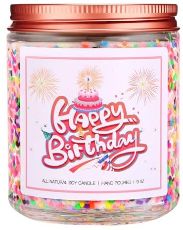 Geburtstagsgeschenk für Frauen, Kerze Vanilleduft Geschenke zur Geburt für Frau Freundin Mama Schwester Tochter, Beste Freundin Geburtstag Geschenk