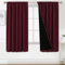 BellaHills 100% Verdunklungsvorhänge mit Kräuselband Gardinen 2er Set H175 x B140 cm, Blickdicht Vorhang Thermovorhang Hitzeschutz, Blackout Curtain für Schlafzimmer Wohnzimmer, Burgundisch
