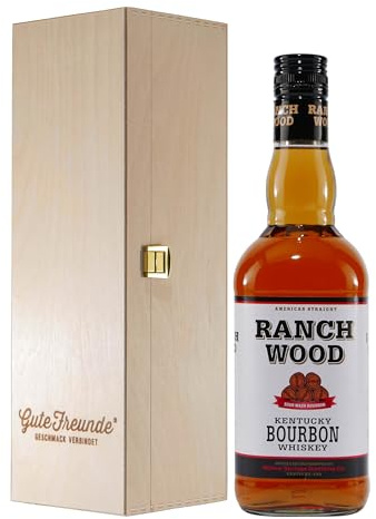 Ranch Wood Kentucky Bourbon Whiskey mit Geschenk-Holzkiste