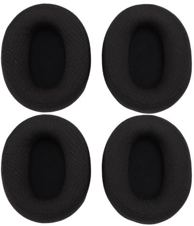 Plyisty Replacement Earpads Cushions, Around Ear Headphones Pads with Memory Foam and Soft Breathable Mesh Fabric, for HyperX Cloud Flight Flight S Cloud Alpha