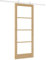 vidaXL Porte Coulissante Orkdal Naturel et Blanc Bois de Pin Massif Verre 83 X 211 cm Avec Kit de Rail Matériel Utilisation Intérieure Minimaliste Maison