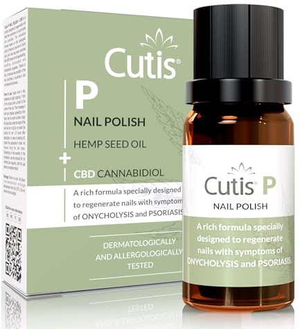 The Cutis Lab Esmalte endurecedor de uñas fragiles para Mujeres y Hombres con CBD - Fortalece, hidrata y promueve el crecimiento - Natural, Vegano - Uso tópico