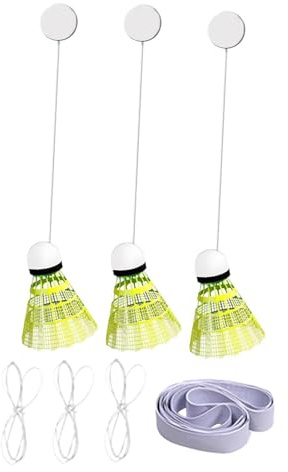 TUXCAXI Tragbares Badminton Übungs und Trainingsgerät mit Verstellbarer Höhe für das Heimtraining. Mit diesem Gerät können Sie Badminton Spielen, ohne den Ball aufheben zu
