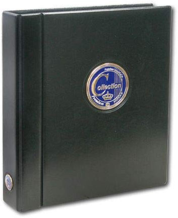 SAFE 481 Album de cartes d'autographes Reliure à anneaux Premium Compact A4 avec plaquette métallique 3 D colorée + 50 x SAFE 5471 pochettes pour 400 cartes