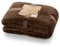 DecoKing Kuscheldecke 70x150 cm braun Decke Microfaser Wohndecke Tagesdecke Fleece weich sanft kuschelig skandinavischer Stil Schoko Henry