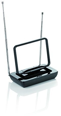 One For All Amplified Indoor Aerial - 36dB Gain - Ready to recieve Freeview TV signals within range of 9 miles- black - SV9125