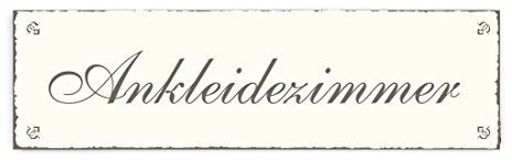 Shield Deko Schild Dressing Room Shabby Vintage Keepsake Wooden Plaque/Sign Door Sign Decoration Warning Label Note Shield