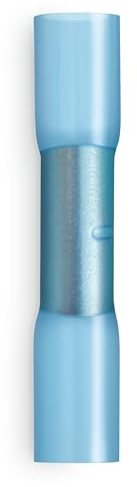Steinel 6648 Crimpverbinder Ø 1.5 - 2.5 mm, 10 Stück, mit Innenkleber, wasserdicht-isoliert, stoßfest, wärme-schrumpfend, Blau