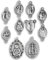 Gifts Catholic, Inc. Seven Sorrows Rosenkranz-Medaillen-Set mit 8 Kapeletten, Rosenkranz, für 7 Doloren, Rosenkranz