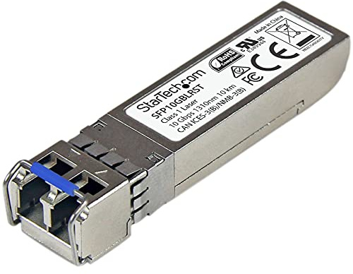 StarTech MSA Unkodiertes SFP+-Modul, 10GBASE-LR, LC 10km, Single Mode | Glasfaser Transceiver, Netzwerk Transceiver Modul, Hot-Swap-fähig, Für Switches und Router, 10GbE Konnektivität