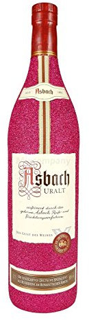 Asbach Uralt Weinbrand 0,7l 700ml (35% Vol) - Bling Bling Glitzerflasche in hot pink -[Enthält Sulfite]