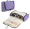 Teamoy Travel Storage Bag Compatible with Dyson Airwrap Styler, Portable Travel Organiser Hair Dryer Holders for Airwrap Styler and Attachments, Purple