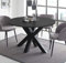 Esstisch schwarzstahl 110x78 cm Big System Rund Stern 110 Auszug