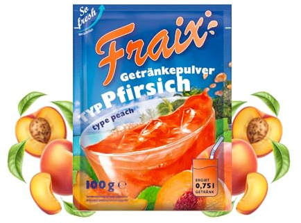 Fraix Instant Getränkepulver Pfirsich 2,5kg Frutti Vorteilspack (25x100g)