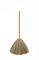 SN SKENNOVA - Asian Broom Thai Pattern Vintage Retro Natural Grass Broom Handmade (Orange)