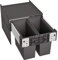 BLANCO SELECT II 45/2 | Abfall Müllsystem | für 45 cm breite Unterschränke | Auszugssystem zur Frontanbindung | Systemabdeckung | 2 x 16 Liter Eimer | 400 mm Auszugstiefe