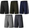 BUYJYA Herren Active Athletic Shorts 5er oder 3er Pack für Workouts Basketball Fußball Badminton Übung Laufen Fitnessstudio, Schwarz-Armee-Grün-Marineblau-Hellgrau-Dunkelgrau, X-Groß