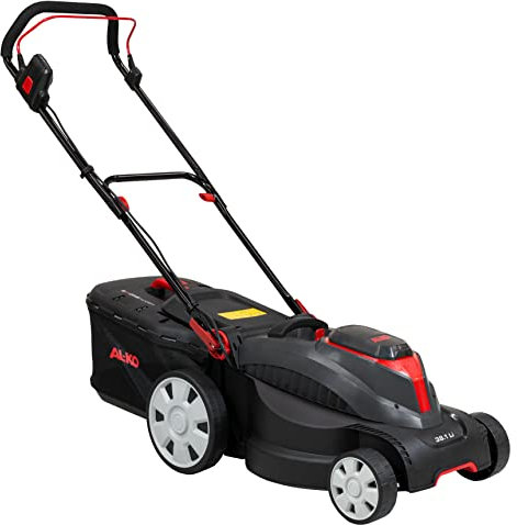 AL-KO Tosaerba a batteria 18V 38.1LI, batteria agli ioni di litio, cesto di raccolta da 45 l, regolazione centrale dell'altezza di taglio