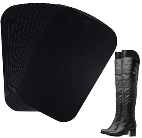 5 Paar Stiefelspanner Set [32cm] | Form Einsätze | Hoch Stiefel Stütze für Damen und Herren Schuhe [Farbe - schwarz] | Schuhspanner | Stiefeldehner | Schaftformer für Leder- und Textilstiefel geeignet