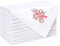 UniQloth Weihnachtsservietten-Set mit 12 Weihnachts-Stoff-Servietten, 100 % Baumwolle, weich, langlebig, waschbar, perfekte Urlaubsservietten, bestickt – Weihnachtsglocken, Stoffservietten