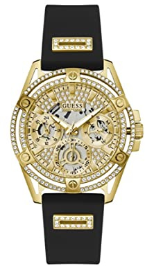 GUESS Women Analog Quartz Watch with Silicone Strap GW0536L3