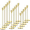 Set mit 15 Goldenen Kerzenständern - Kegelkerzen, Vintage Kerzenständer - Für Kerzen mit 3/4 Zoll Durchmesser, LED-Kerzen - Perfekt für Heimdekoration, Hochzeiten, Candlelight-Dinners, Jubiläen