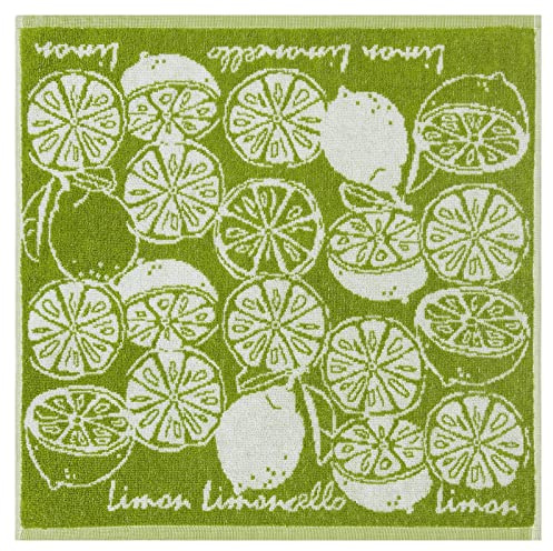 Kracht Küchen Textilien Limoncello Frottier Küchentuch 50x50 cm grün 3er Pack