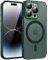 KPPIT for iPhone 14 Pro case Compatible with MagSafe,Translucent Matte Back Camera Lens Full Protection Slim Shockproof Phone Cover,Magnetic Case for iPhone 14 Pro 6.1-,Green