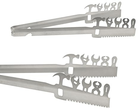 Grillzange Motiv Handwerk Werkzeuge spülmaschinengeeignet, Geschenkidee, Männergeschenk, Geschenk Zimmermann, Handwerker, Tischler, Schreiner