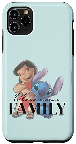 Disney 100 Anniversary Lilo & Stitch D100 Zitat Ohana Hülle für iPhone 11 Pro Max