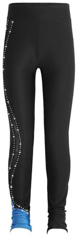 harayaa Eiskunstlauf-Hosen, Eislauf-Leggings, Gymnastik-Trainingskleidung, Sportbekleidung, Lange Hosen zum Üben von Eislaufzubehör, XL