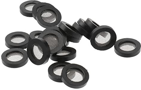 20 Pièces 304 joint filtre robinet joint de de grillage inox lavabo cuisine bague d'étanchéité tamis tuyau de vidange Joint en caoutchouc machine à laver