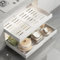 Ausziehbare Schublade Küche, Teleskopschublade Nachrüsten, Pull Slide Out Drawer, Kohlenstoffstahl Ausziehbarer Schrank Organizer Kein Bohren und Nageln Erforderlich