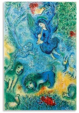 JUYOZ Marc Chagall Malerwerke, Zauberflöte, Poster, Leinwand, Wandkunstdruck, Foto, Bild, Gemälde, Raumdekoration, Heimdekoration, 30 x 45 cm