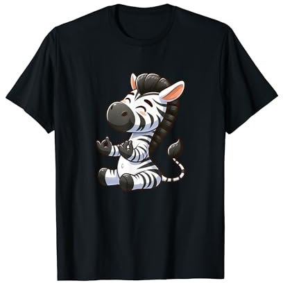 Süßes Zebra Mediation Yoga Relax Chill T-Shirt