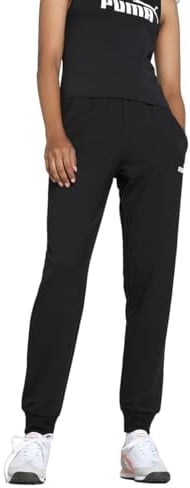 Puma Damen ESS Small No. 1 Logo Lightweight Pants cl Gestrickte Hosen, Puma Black,