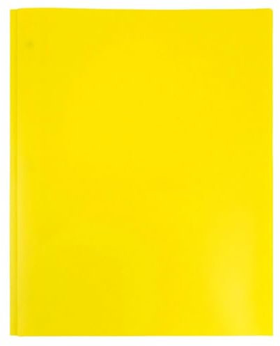 Original DINOR Wolkenmarmor-Recycling PP-Color Kunststoff-Ordner. DIN A4 Ringordner Vegan Aktenordner Briefordner Büroordner Plastikordner Schlitzordner 7 Farben zur Auswahl (Yellow)