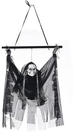 Mumuve Erschreckende Halloween-Party-Hängeornament, Gartenhaus, Dekoration mit Auge und Horrorstimme, Festlichkeiten, Anbetung