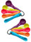 KGDUYC Ensemble de cuillères doseuses,doseuse plastique,2 pcs 5 cuillères doseuses de couleurs de différentes capacités,cuillères doseuses en plastique pour outils de mesure de liquides et de poudres