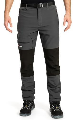 Höhenhorn Trekmaster Herren Wanderhose Softshellhose Winter Outdoorhose Gefüttert Snowboardhose