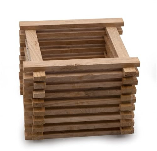 ALEKO Premium Holzbausteine Natur, aus Eiche, Stäbchen aus Eiche, perfekte Abmessungen der Bausteine für DIY Projekte Basteln mit Holz, Bauklötze (16 x 8 x 160-40 Stück)