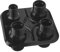Reemplazo Universal de Rendimiento GM para Mamparo de Aire Acondicionado de Coche, Puerto de Calentador 3-10, Aleación de Aluminio 6061-T6, Vehículos Clásicos Hot Rod (Negro)