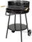 tepro Barbecue rond au charbon de bois, avec surface de rangement et roues, avec grille de cuisson et de réchauffement, dimensions : environ 52 x 52 x 81 cm