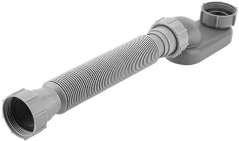 Nicear Scarico Per Doccia Flessibile A Gomito P Da 1,5 A Basso Profilo Kit Di Scarico Per Vasca Da Bagno In Piedi Grigio Sistema Di Scarico Per Base Doccia Per Bagno Ultrasottile (41,9x8,1x7,3 Cm)