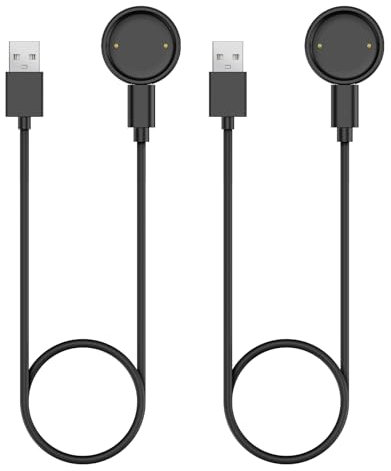 TiMOVO Cargador para Active 2, magnético Carga Dock para Active 2, 3.3ft/1m USB C Cable portátil de Repuesto Smartwatch Tipo-C estación de Carga del Cable, 2 Pack